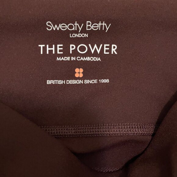 Sweaty Betty 7/8 Maroon Power Leggings Size S - Picture 3 of 10